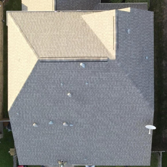Recent roofing project